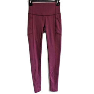 Tek Gear High Rise Legging Womens  XS Long Extra Small Purple Maroon Shapewear